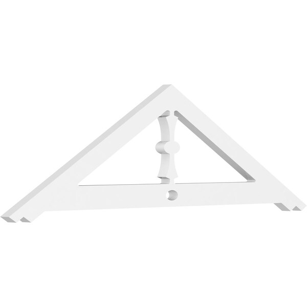 Ekena Millwork Pitch Artisan Architectural Grade PVC Gable Pediment, 36"W x 10 1/2"H x 1"P (7/12) GPP036X011X100ART - main